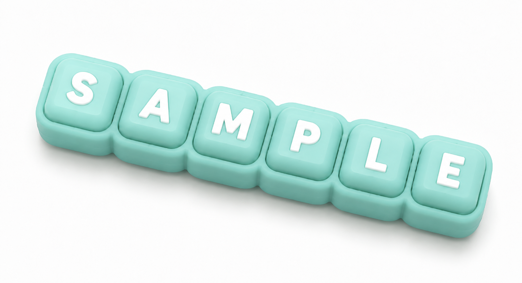 Mint keycap style keychain sample