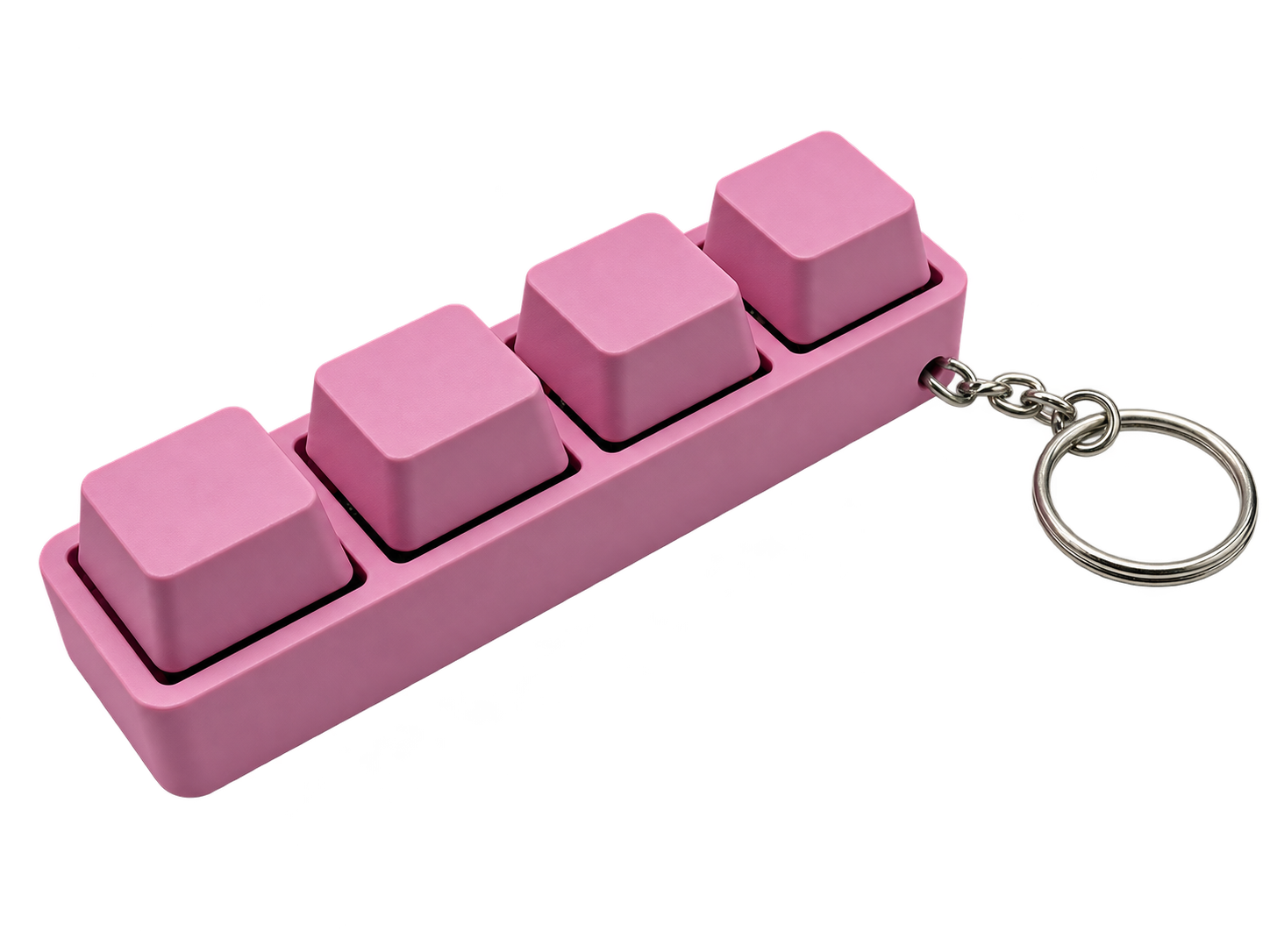 Custom letter keychain in pink
